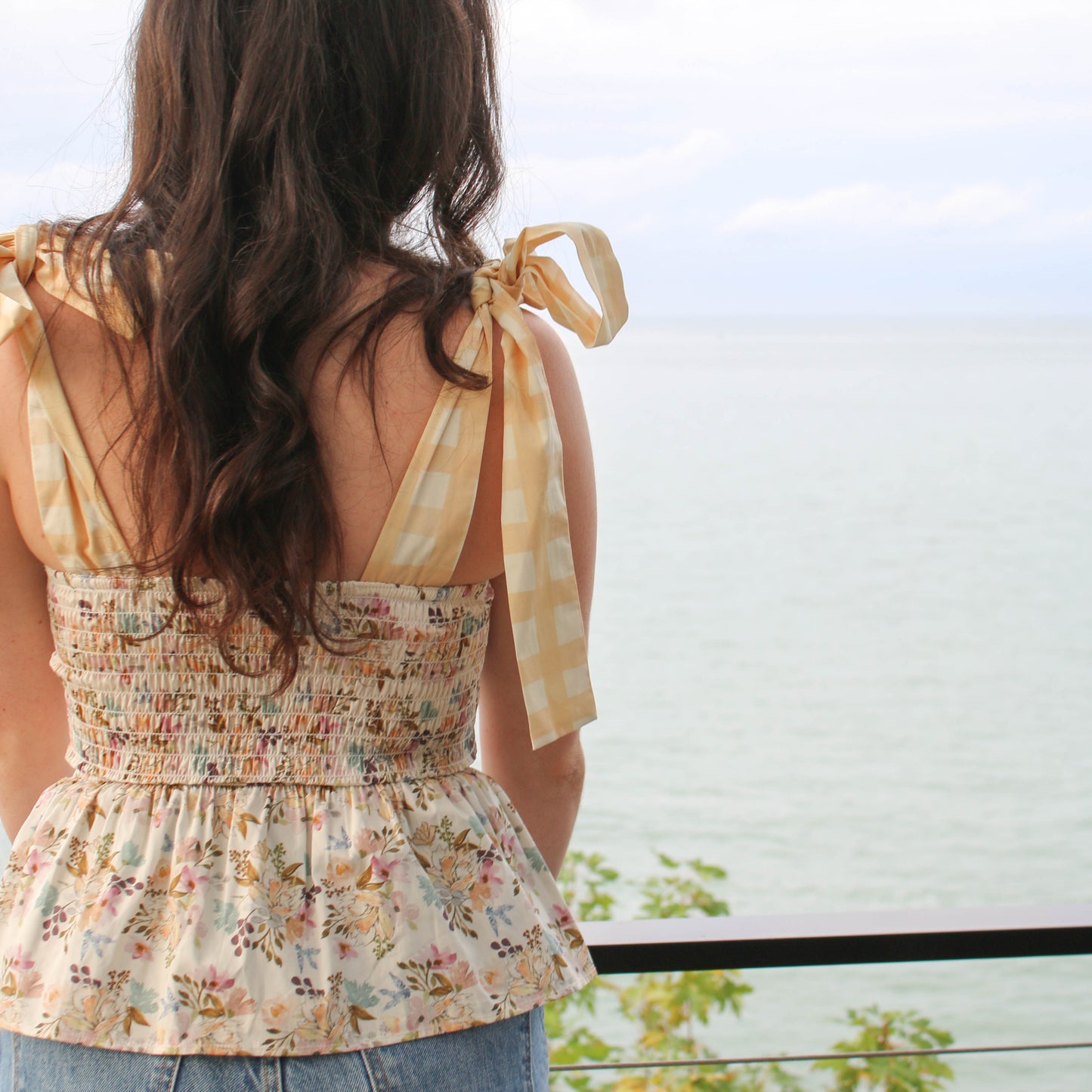Jean Peplum Top