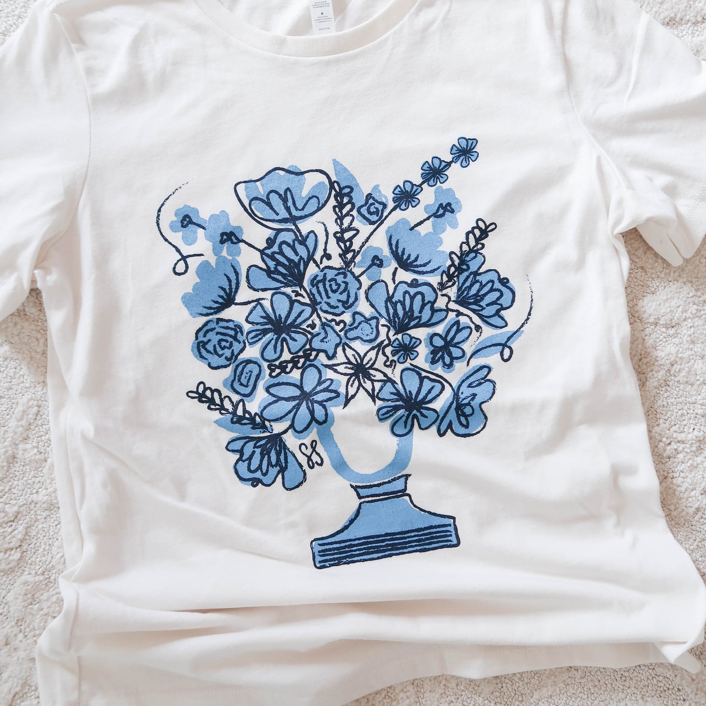 Blue In Bloom Tee