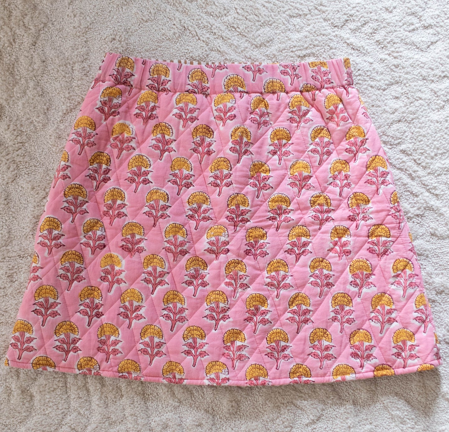 Petal Quilted Reversible Skirt
