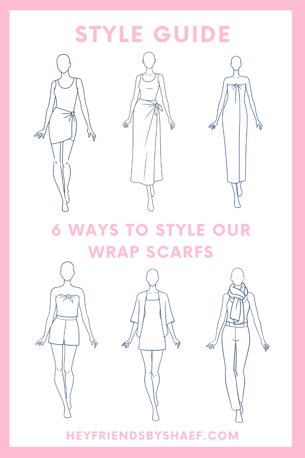 6 Ways To Style Our Wrap Scarfs