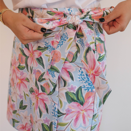 Cove Wrap Skort - Floral