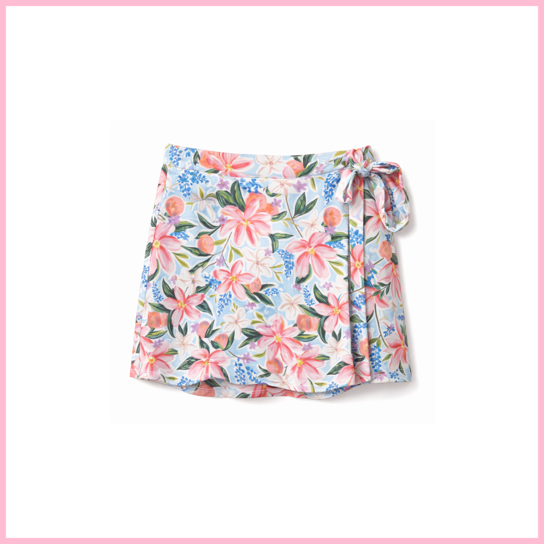 Cove Wrap Skort - Floral