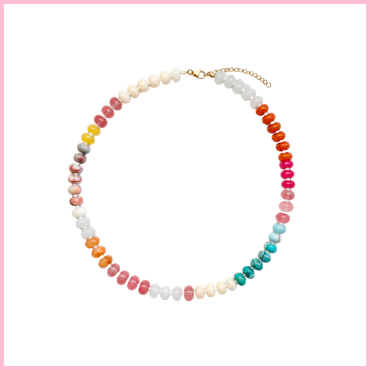 Coastal Color Beaded Necklace