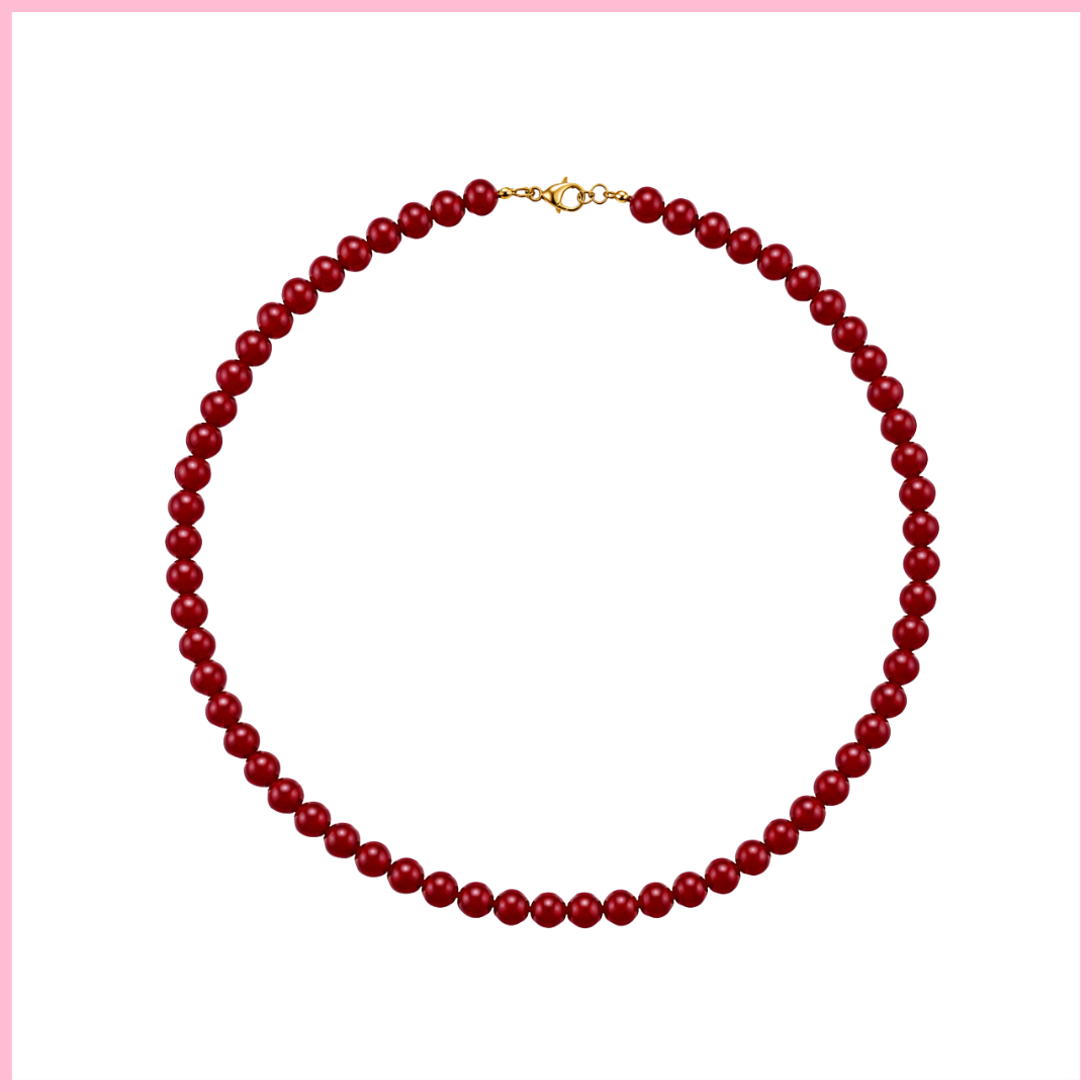 Red Coast Beaded Necklace