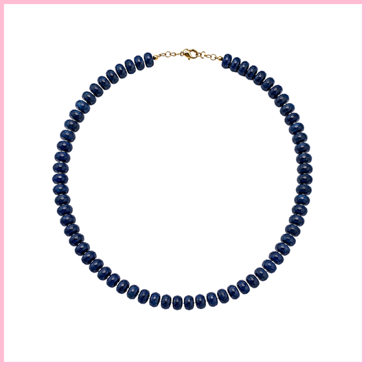 Ocean Blue Beaded Necklace