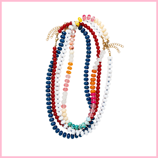 Red Coast Beaded Necklace