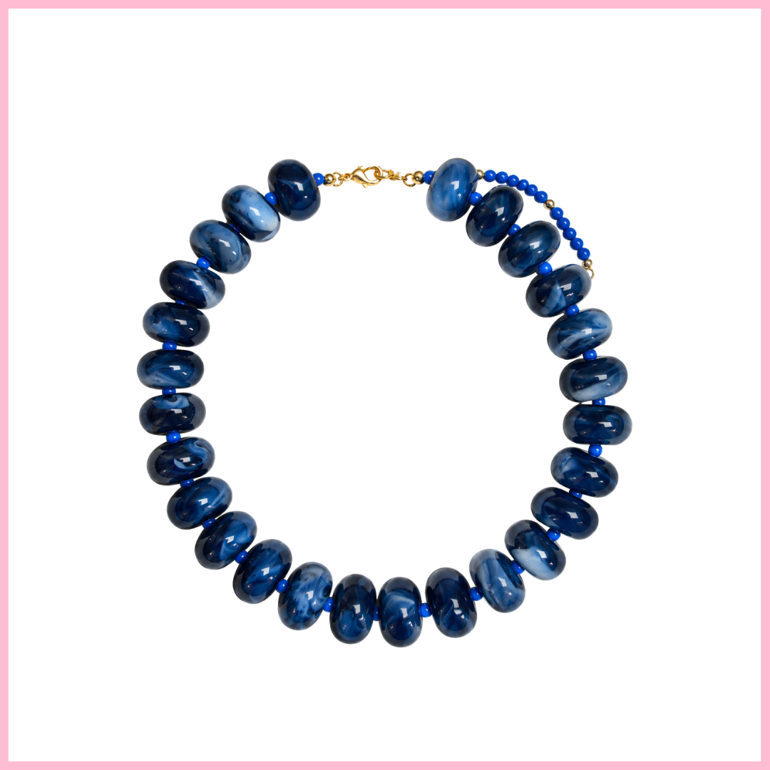 Blue Tide Bubble Necklace