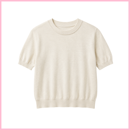 The Audrey Sweater Top — Ivory