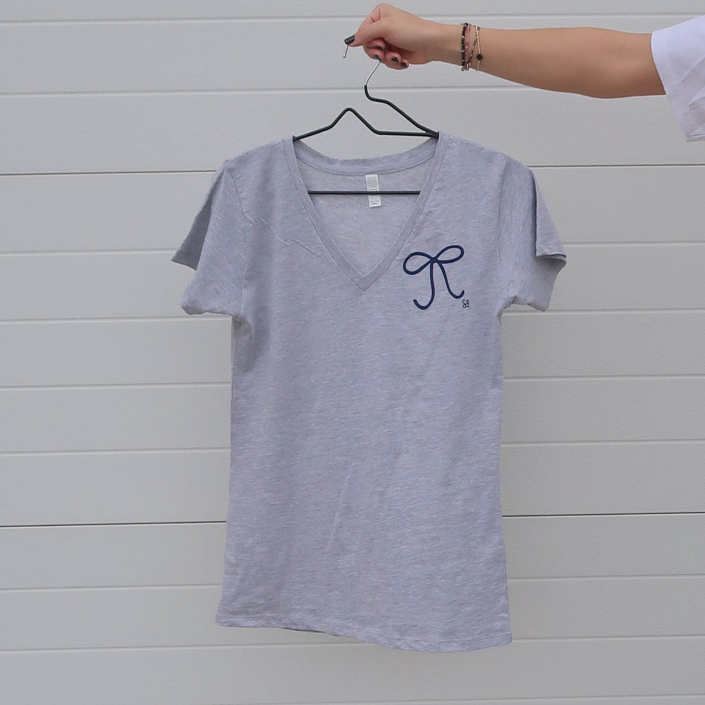 Bow Tee - Grey