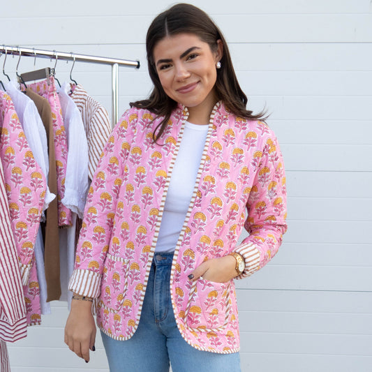 Marigold Quilted Reversible Jacket