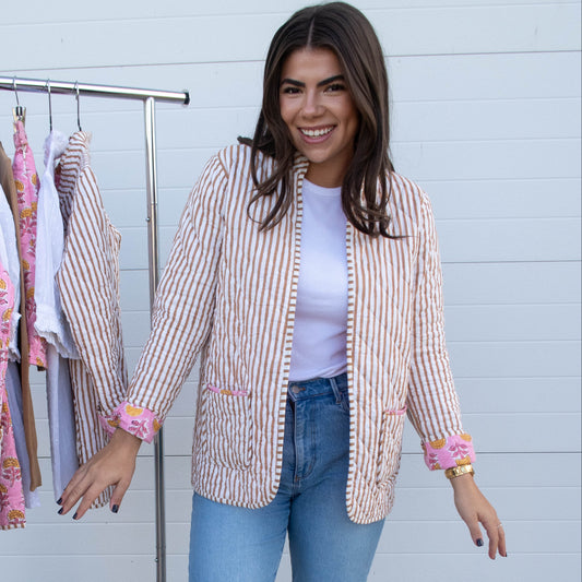 Marigold Quilted Reversible Jacket