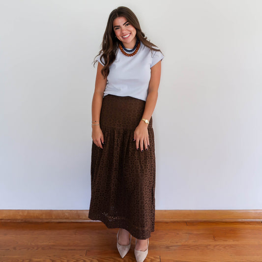 Olive Skirt - Chocolate