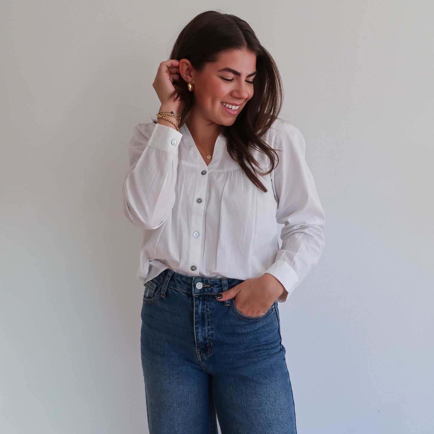 Nina Blouse - White