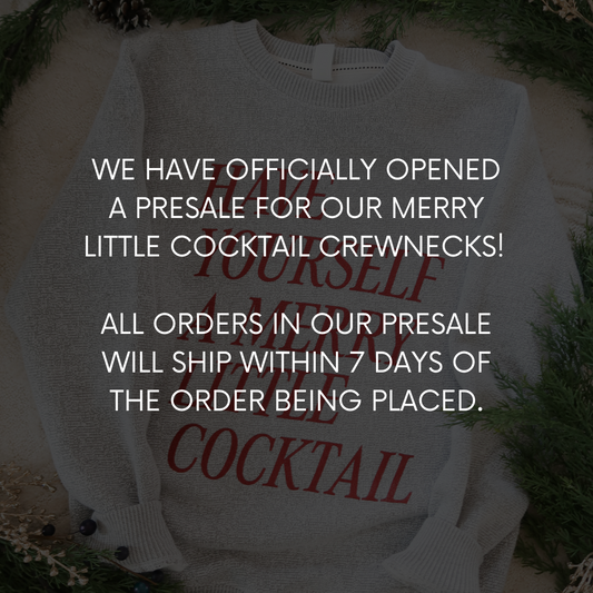 Merry Little Cocktail Crewneck - PRE ORDER