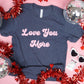 Love You More Tee - Navy